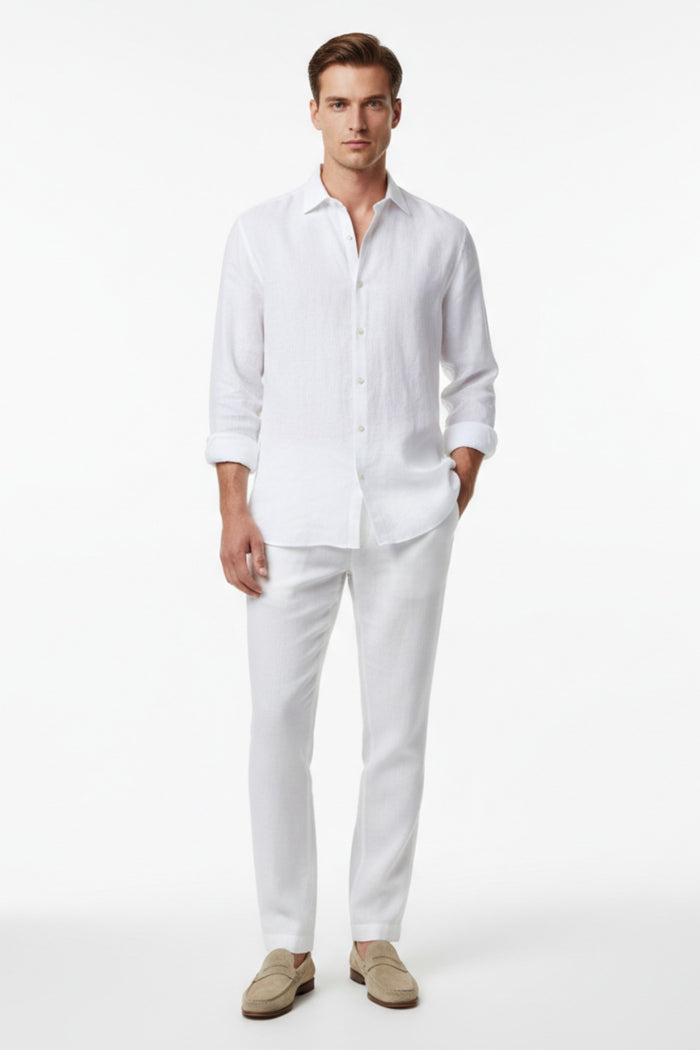 Linen White Shirt