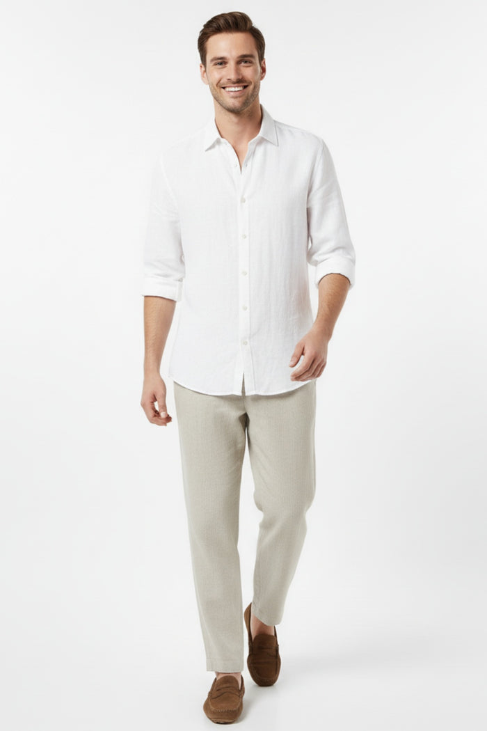 White Linen Shirt