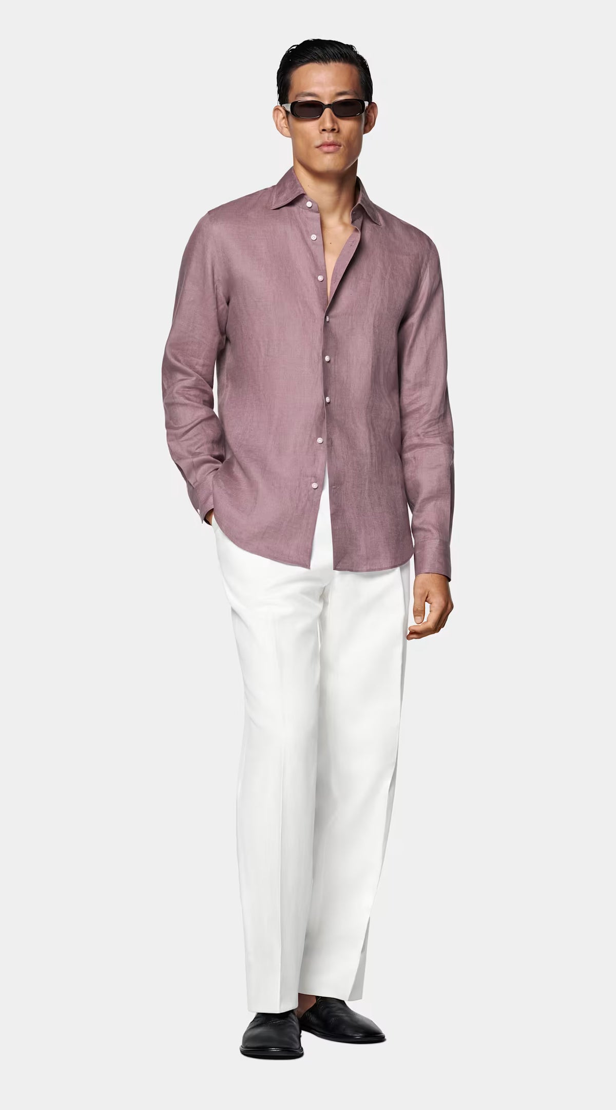 Premium White Italian Linen Shirt