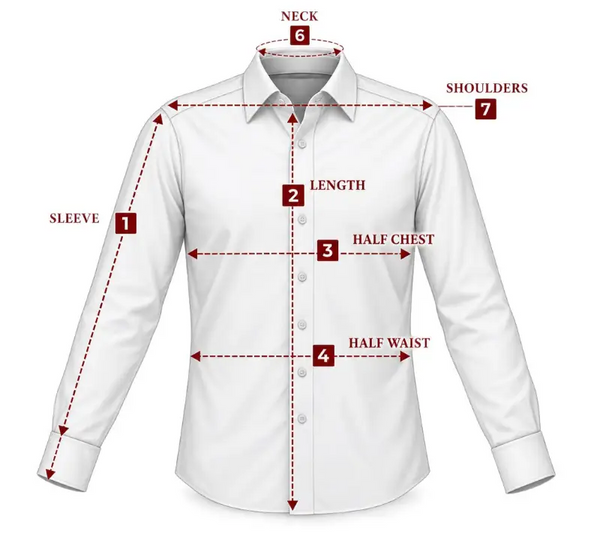 Garment measurement diagram